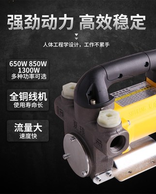 夏瑯夏朗電動抽油泵220V/12V/24V伏柴油自吸泵機油加油小型抽油機